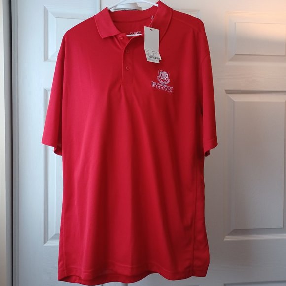 NEW University of Winnipeg Ice Pique Polo in Red by Cutter & Buck (3152) - Picture 2 of 9